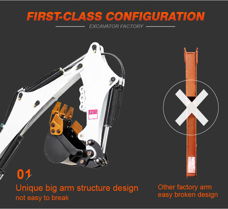 0.8ton Hydraulic Mini Excavator With Competitive Prices