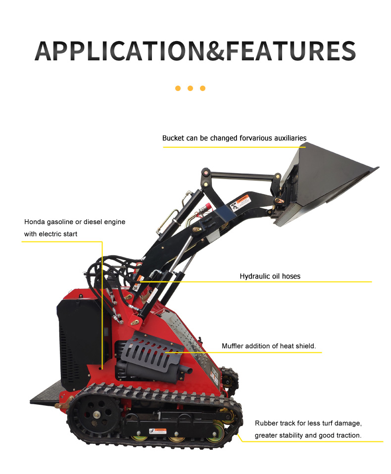 EPA Approved CNM-380 Mini Skid Steer Loader Mini Loaders