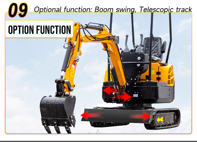 1300kg Hydraulic Mini Excavator With Competitive