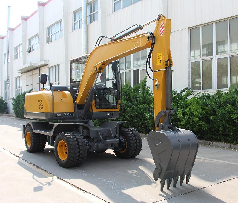 8ton wheel excavator