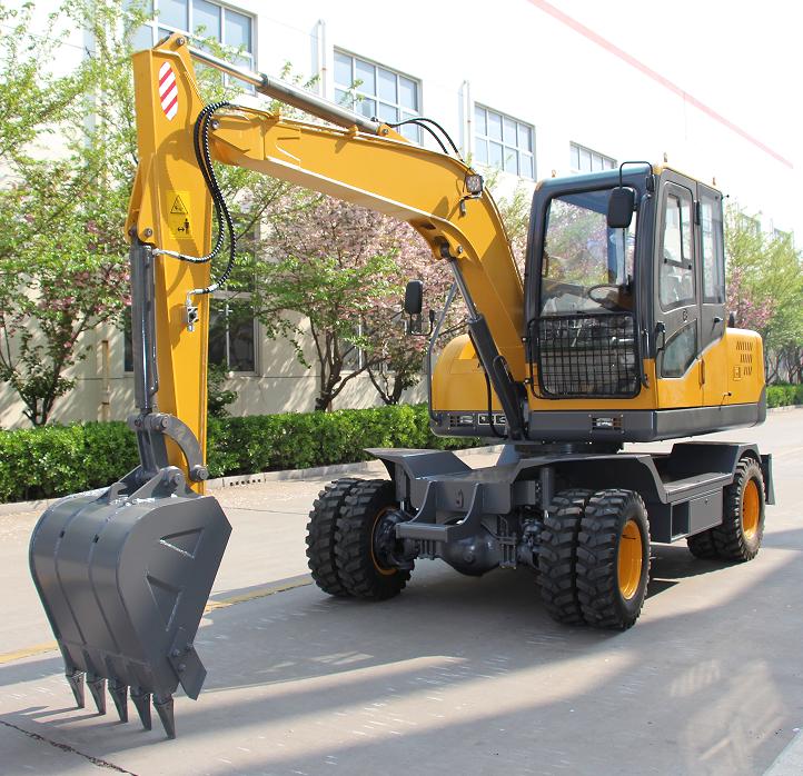 8ton wheel excavator