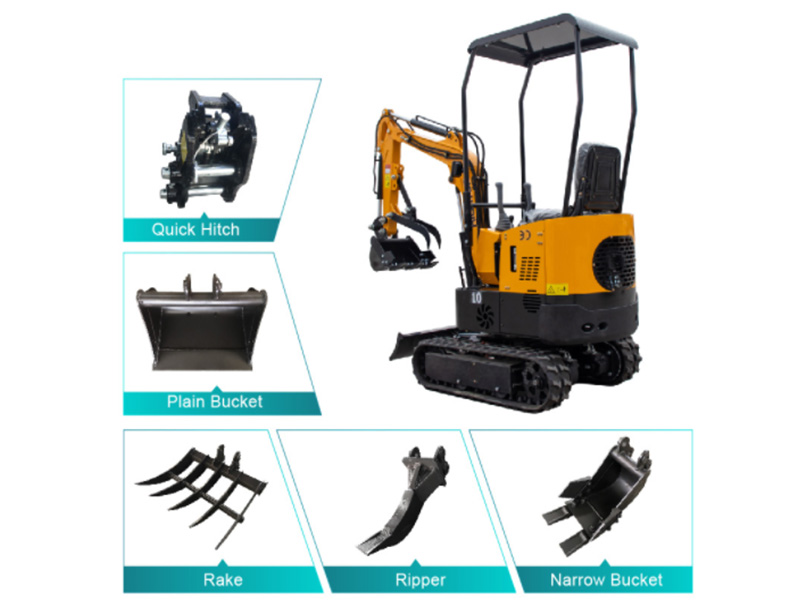 Low Price Mini Excavator Rubber Tracks 1 TON