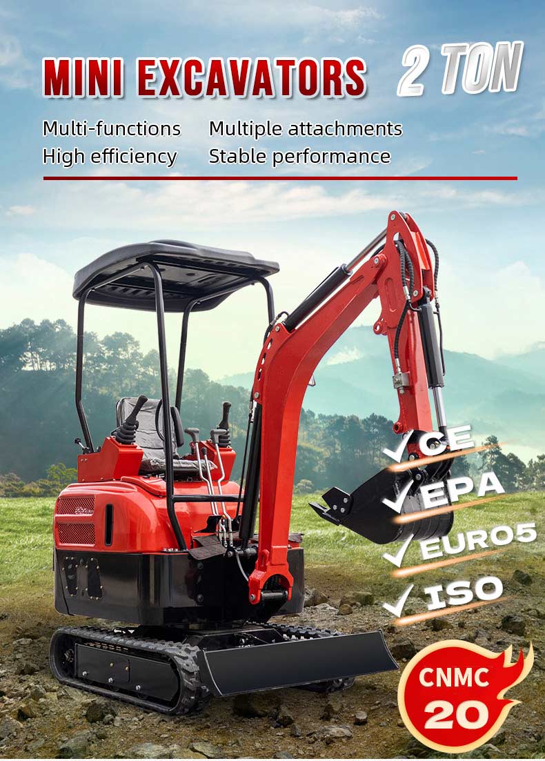 Popular New Mini Excavator 2ton