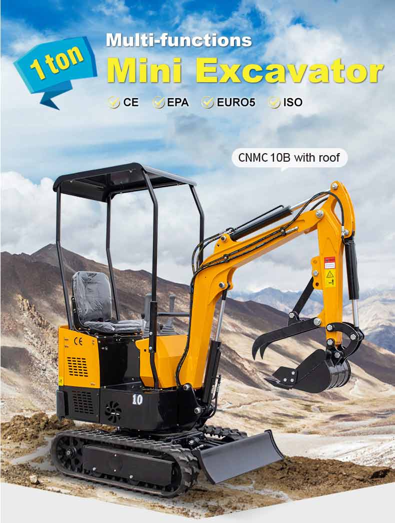 Low Price 1 Ton Mini Excavator Rubber Tracks