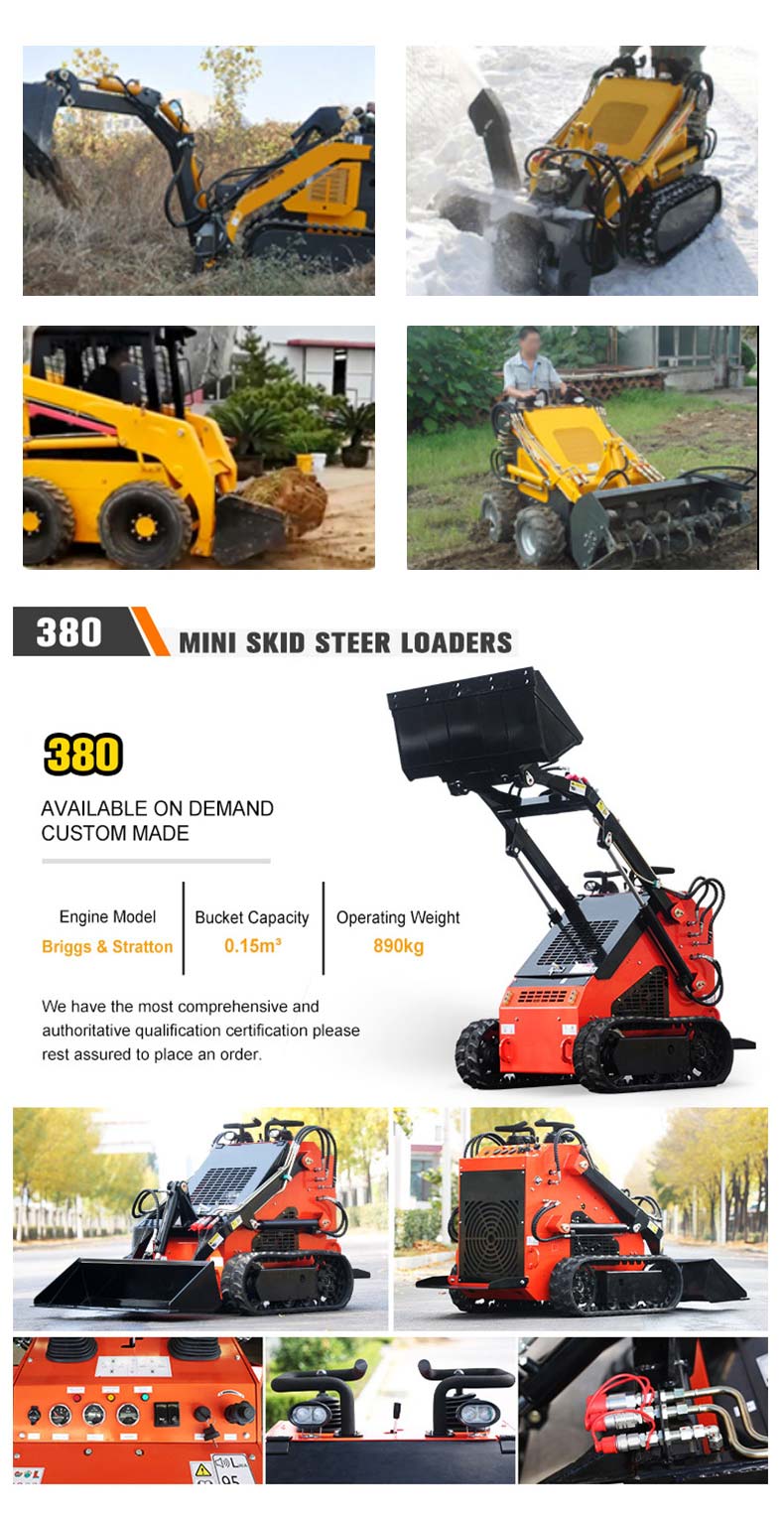 380 Mini Skid Steer Loader With Free Shipping