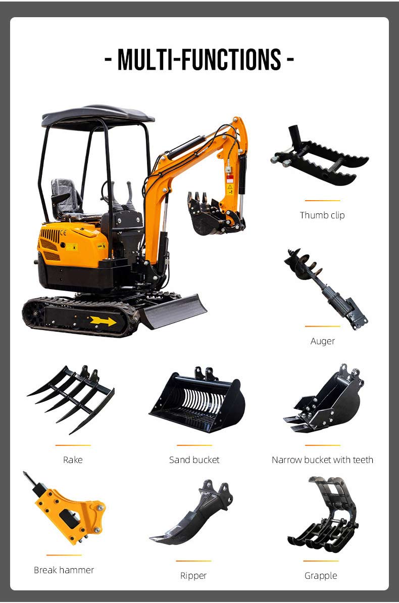 2024 New Type 1.3ton Crawler Excavator