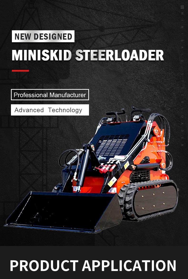 Mini Skid Steer Loader Dengan Alat Ganti Untuk Dijual